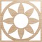 Ekena Millwork Blume Wood Fretwork Pierced Ceiling Medallion, Alder, 40"OD x 13 7/8"ID x 3/8"T CMWP40X40X0375BLAL - alternate 1